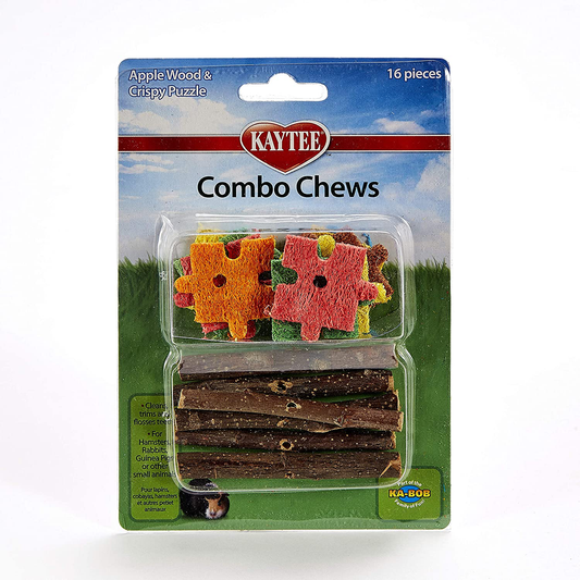Kaytee Combo Chew Apple Wood & Puzzle Animals & Pet Supplies > Pet Supplies > Small Animal Supplies > Small Animal Treats Kaytee   