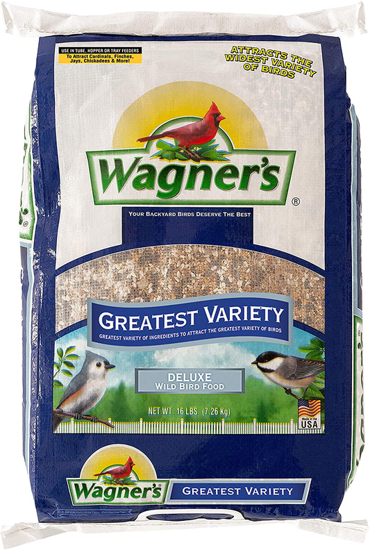 Wagner'S 62059 Greatest Variety Blend Wild Bird Food, 16-Pound Bag Animals & Pet Supplies > Pet Supplies > Bird Supplies > Bird Food Wagner's Bird Food 16-Pound Bag 