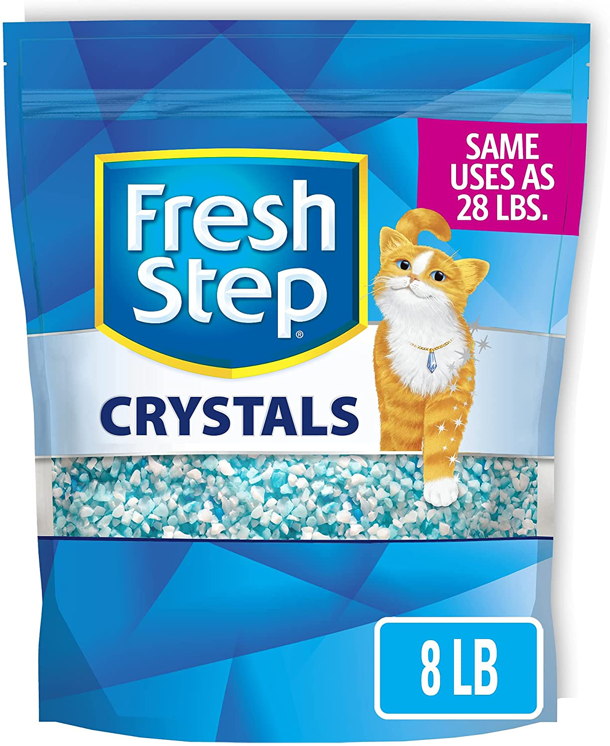 Fresh Step Crystals, Premium Cat Litter, Scented, 16 Pounds (2 Pack of 8 Lb Bags) Animals & Pet Supplies > Pet Supplies > Cat Supplies > Cat Litter Fresh Step   