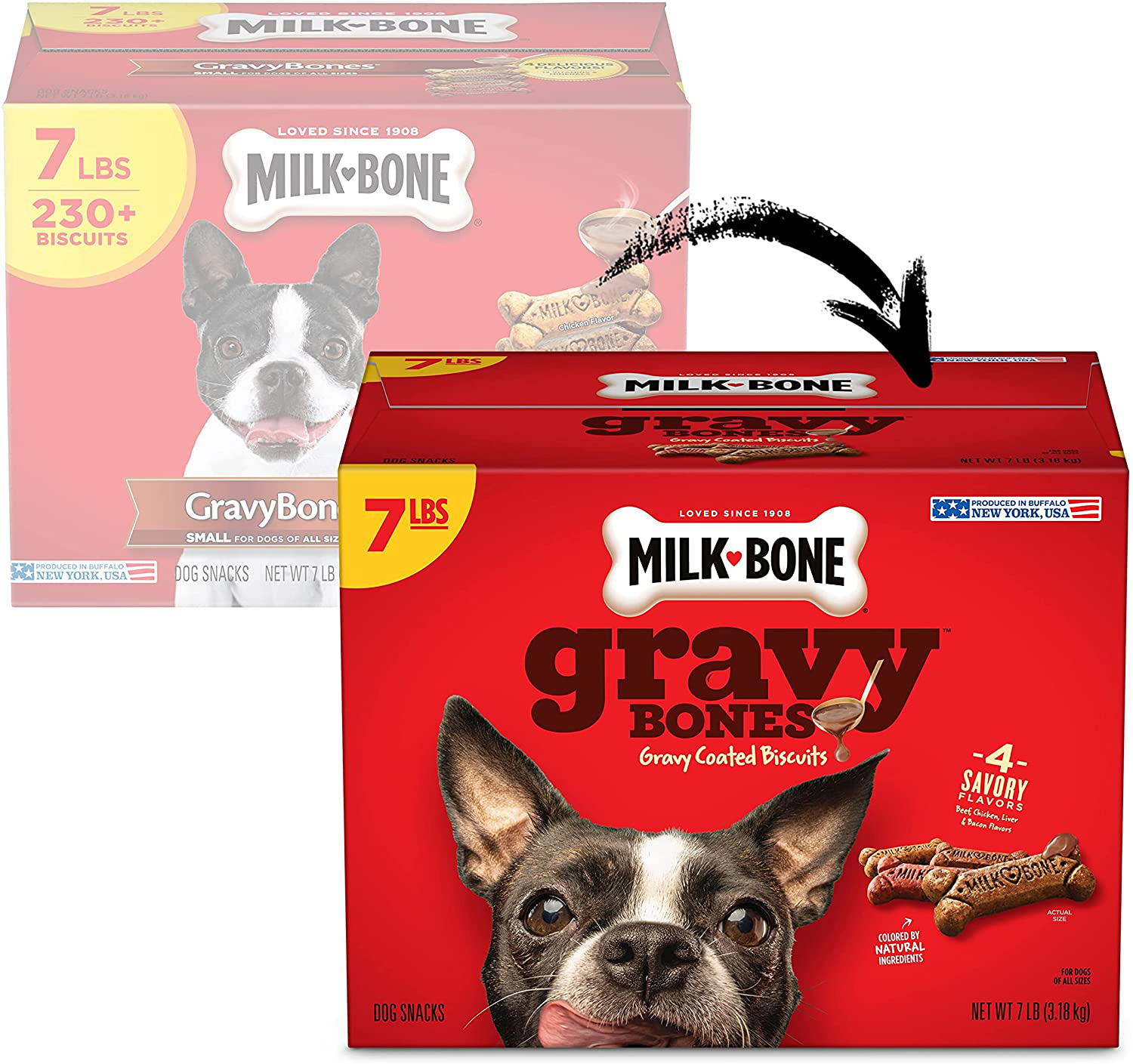 Milk-Bone Gravy Bones Dog Biscuits, 4 Meaty Flavors with 12 Vitamins & Minerals Animals & Pet Supplies > Pet Supplies > Small Animal Supplies > Small Animal Treats J.M. SMUCKER COMPANY   