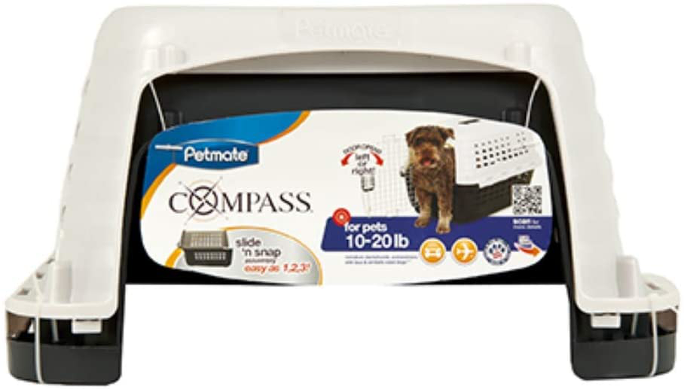 Petmate Compass Plastic Pets Kennel with Chrome Door Animals & Pet Supplies > Pet Supplies > Dog Supplies > Dog Kennels & Runs Doskocil   