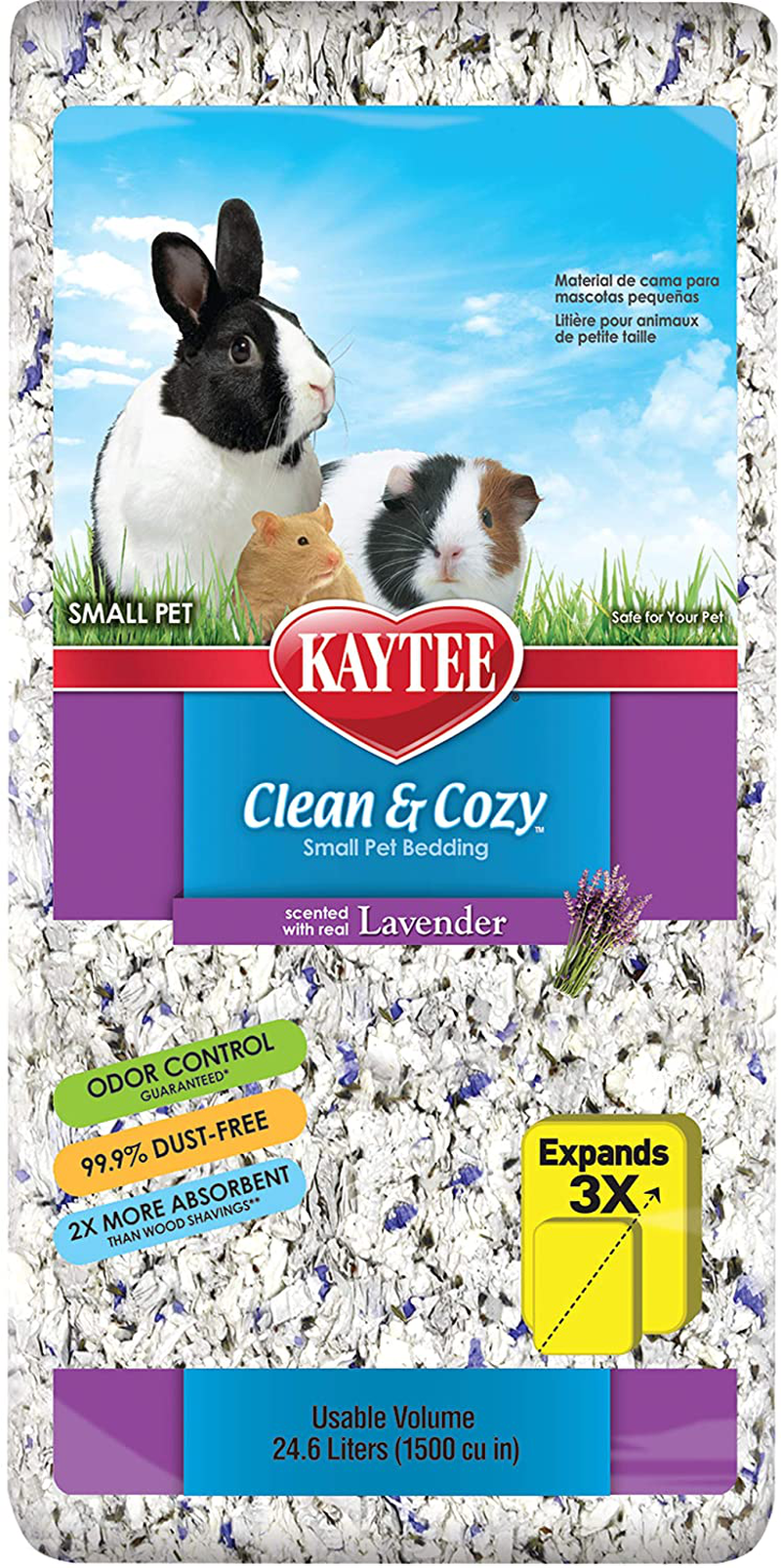 Kaytee Clean & Cozy Lavender Small Animal Pet Bedding 24.6 Liters Animals & Pet Supplies > Pet Supplies > Small Animal Supplies > Small Animal Bedding Kaytee   