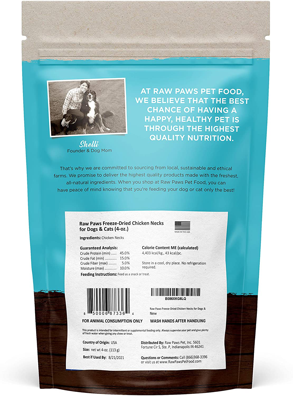 Raw Paws Freeze Dried Chicken Necks for Dogs & Cats - Made in USA, Human Grade - Raw Freeze Dried Dog Treats - Raw Chicken Necks for Cats - Hormone-Free Real Chicken Cat Treats Animals & Pet Supplies > Pet Supplies > Small Animal Supplies > Small Animal Treats Raw Paws Pet, Inc.   