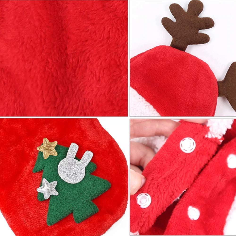 Pet Dog Christmas Clothes Costume, Dog Clothes for Small Medium Dogs and Cats