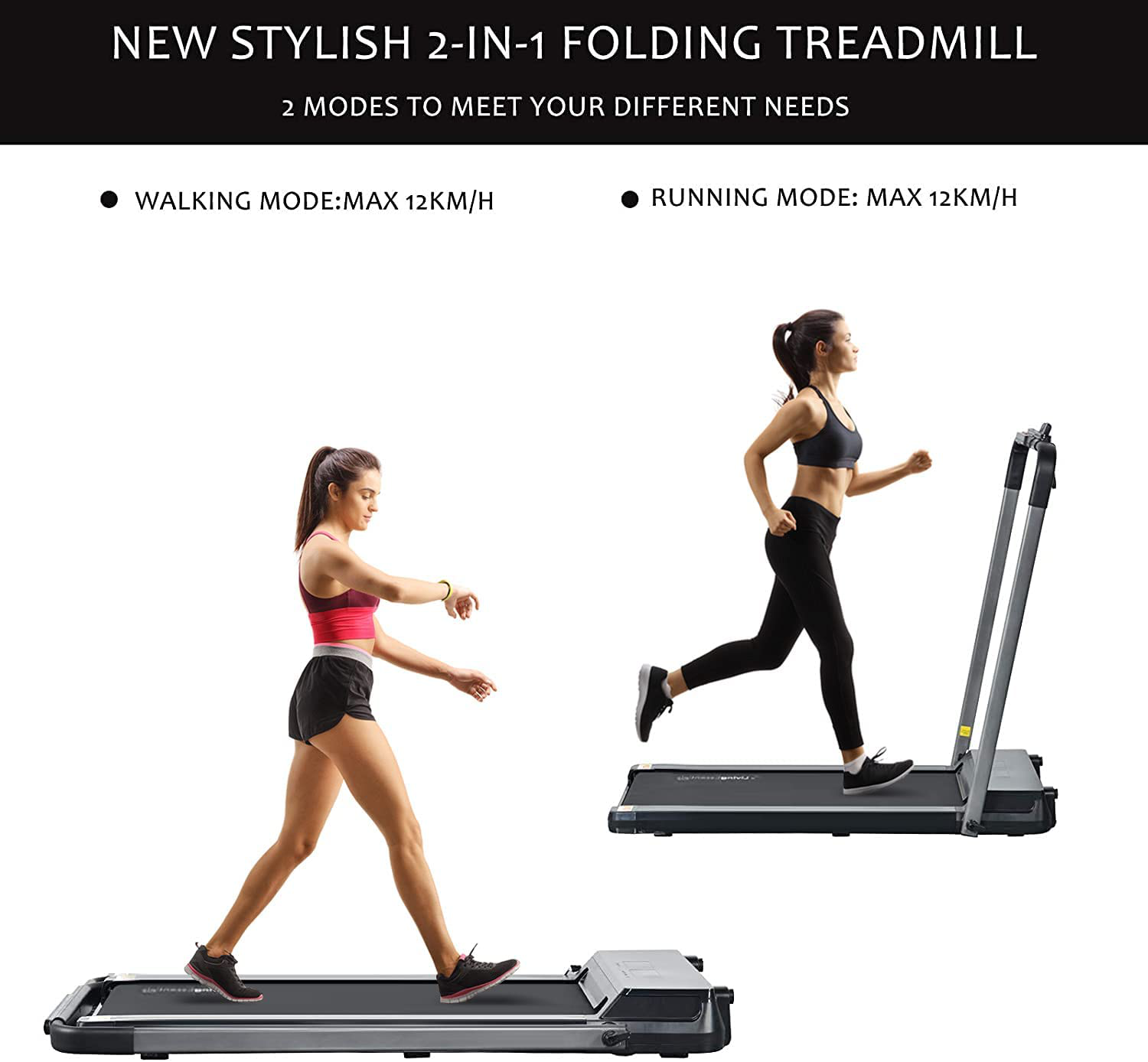 Under Desk Folding Treadmill, Portable Electric Foldable Treadmill Workout Exercise for Small Apartment, Remote Control and LCD Display, Compact Running Walking & Jogging Machine, No Installation Animals & Pet Supplies > Pet Supplies > Dog Supplies > Dog Treadmills windaze   