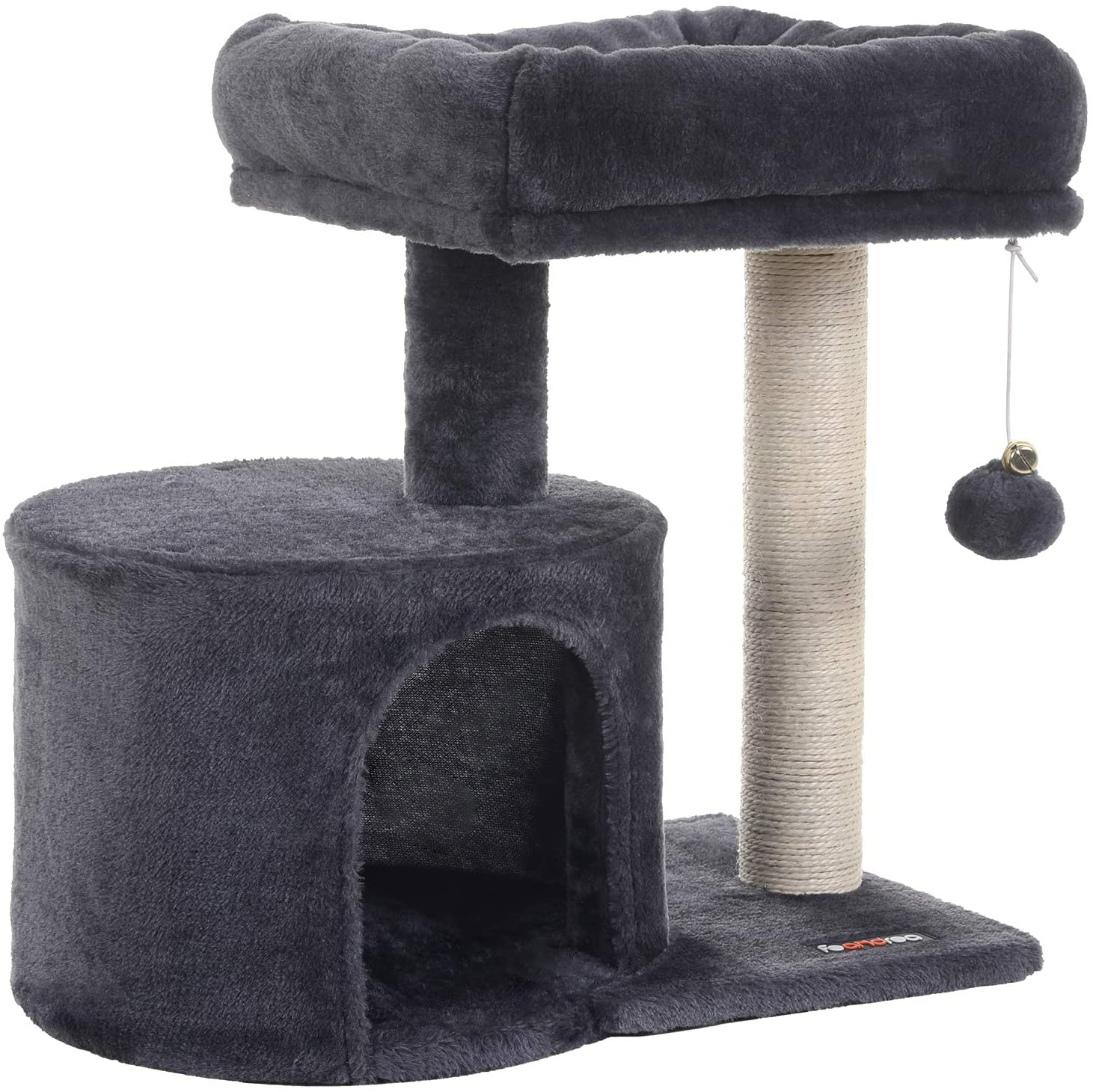 FEANDREA Cat Tree with Sisal-Covered Scratching Posts for Kitten Animals & Pet Supplies > Pet Supplies > Cat Supplies > Cat Furniture FEANDREA Smoky Grey  