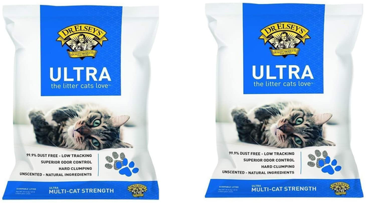 Dr.Elsey'S Feline Ultra Premium Clumping Cat Litter 40 Pound Bag (Pack of 2 40 Pound) Animals & Pet Supplies > Pet Supplies > Cat Supplies > Cat Litter Dr.Elsey's   