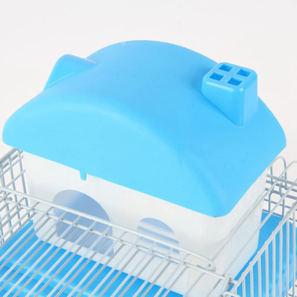 VOSAREA Hamster Cage Gerbil Haven Habitat Small Animal Cage Includes Play Slide Exercise Wheel Hamster Hide- Out Water Bottle (Light Blue) Animals & Pet Supplies > Pet Supplies > Small Animal Supplies > Small Animal Habitats & Cages VOSAREA   