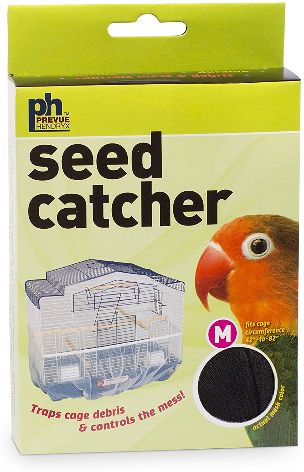 Prevue Pet Products Mesh Bird Seed Catcher Animals & Pet Supplies > Pet Supplies > Bird Supplies > Bird Cage Accessories Prevue Pet Products Black Medium 