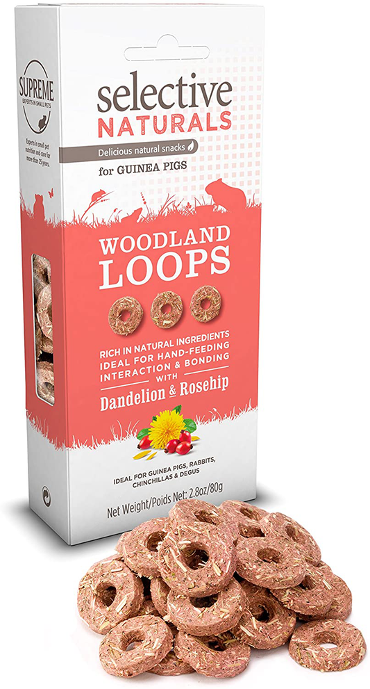 Supreme Petfoods Selective Naturals Woodland Loops for Guinea Pigs (Pack of Four) Animals & Pet Supplies > Pet Supplies > Small Animal Supplies > Small Animal Food Selective Naturals   