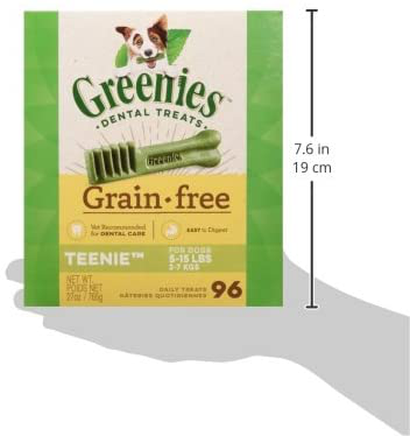 GREENIES Grain Free Natural Dental Dog Treats - Teenie (5-15 Lb. Dogs) Animals & Pet Supplies > Pet Supplies > Dog Supplies > Dog Treats Greenies   