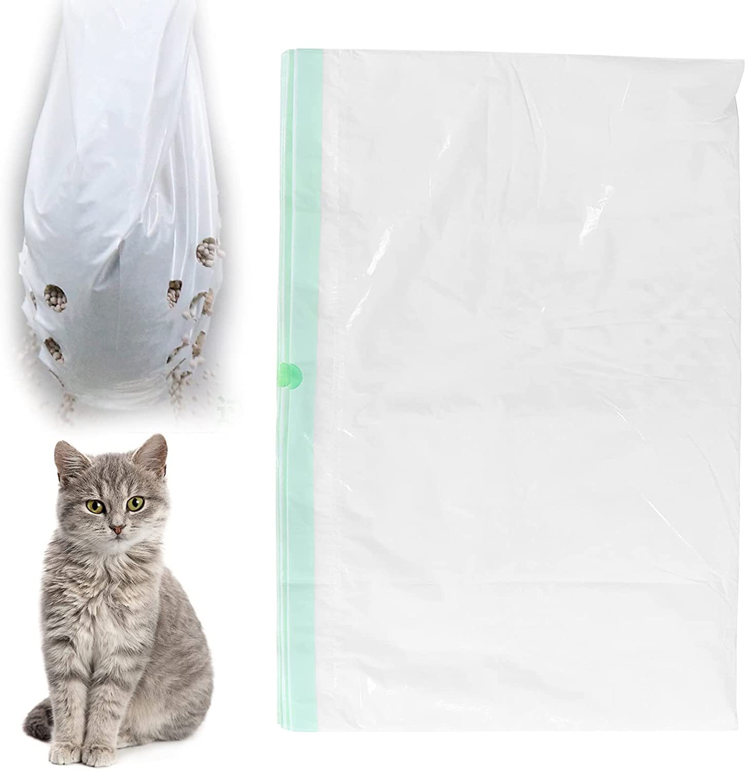 Biitfuu Cat Litter Box Liners, 7 Count Drawstring Kitty Litter Pan Bags Pet Cat Supplies Animals & Pet Supplies > Pet Supplies > Cat Supplies > Cat Litter Box Liners Biitfuu   
