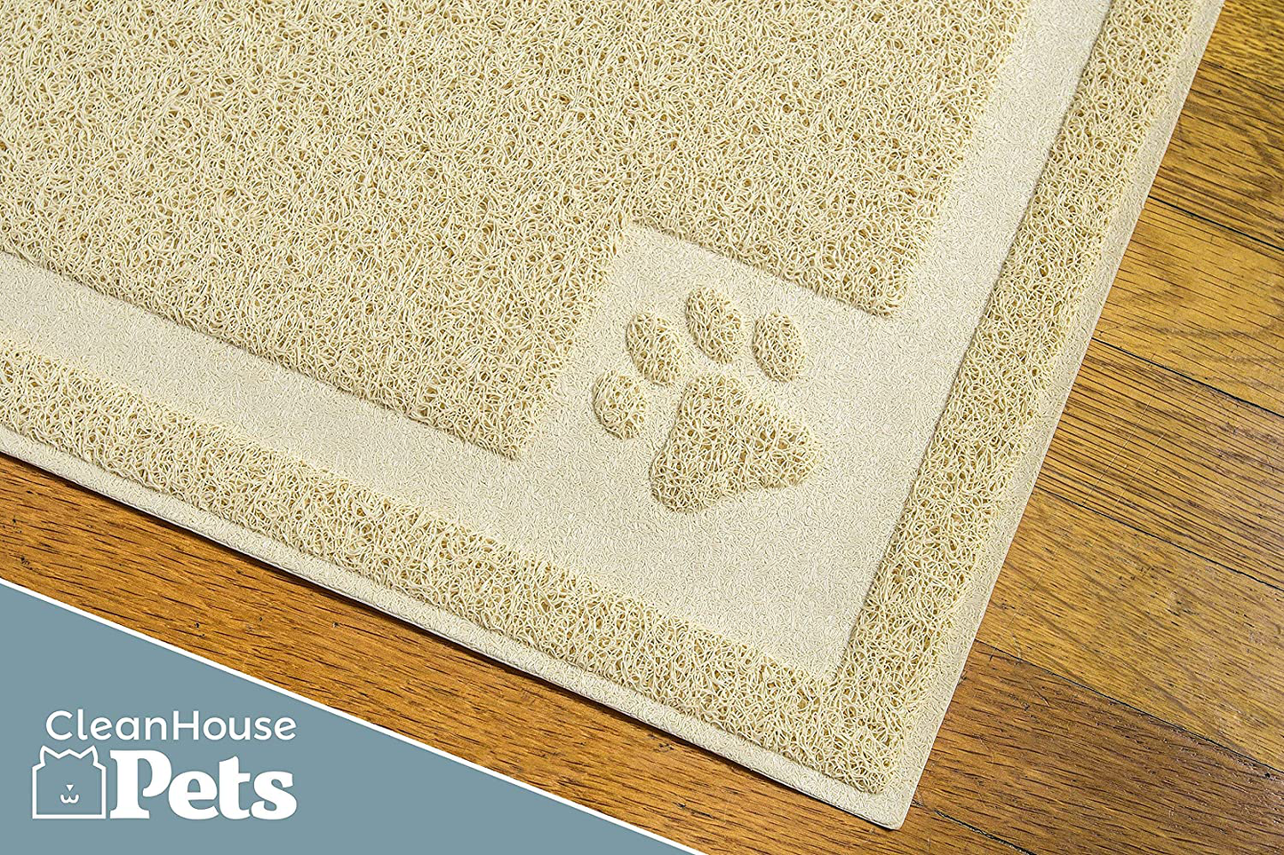 Cleanhouse Pets Cat Litter Mat (XL Size) - Non-Slip, Durable, Easy to Clean, Water Resistant - Eliminates Litter Tracking, Soft on Kitty Paws, Scatter Control for Cat Litter Box (Size: 36"X24") Animals & Pet Supplies > Pet Supplies > Cat Supplies > Cat Litter Box Liners American Dream Pet Products   