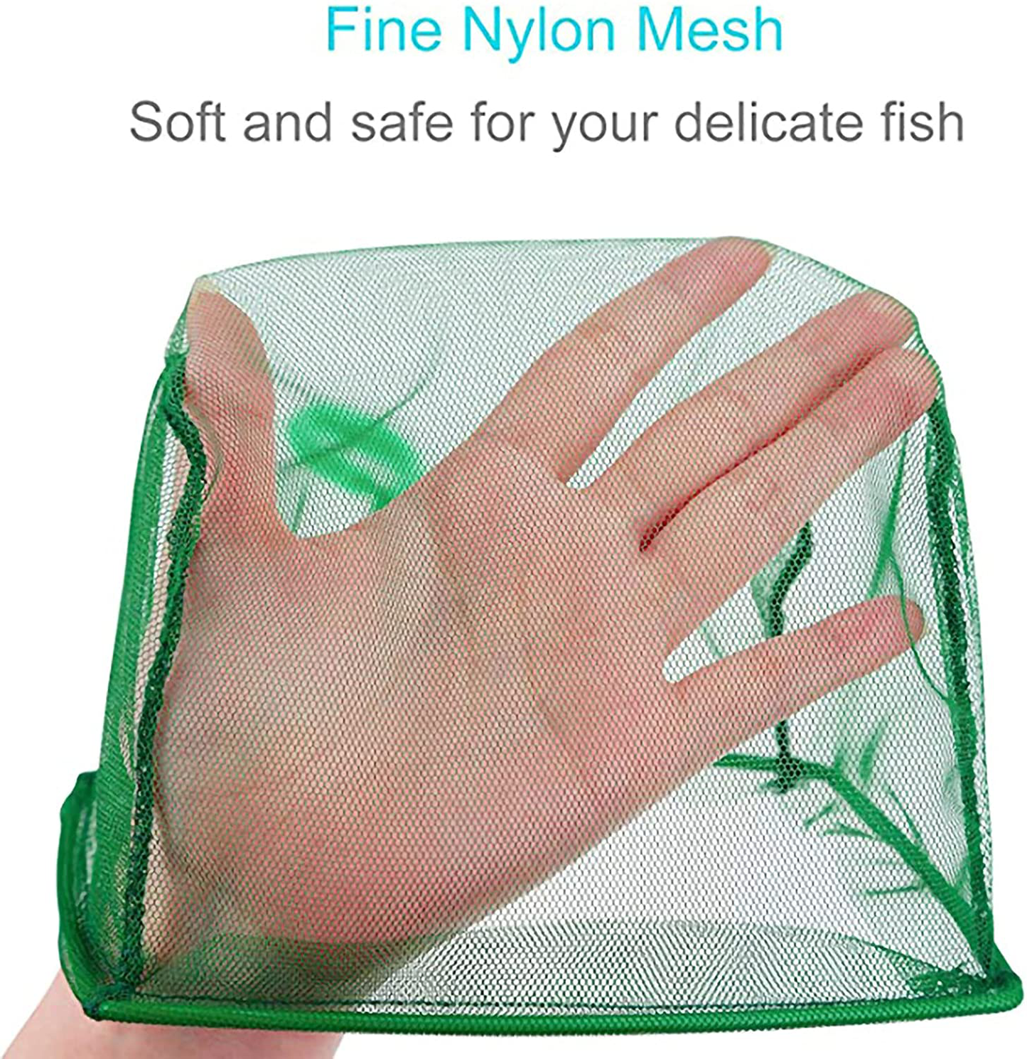 LEAQU 12Inch Aquarium Fish Net Fish Catch Nets with Long Handle Strong Bearing Aquarium Accessory Fine Mesh Aquarium Net for Transferring Animals & Pet Supplies > Pet Supplies > Fish Supplies > Aquarium Fish Nets LEAQU   