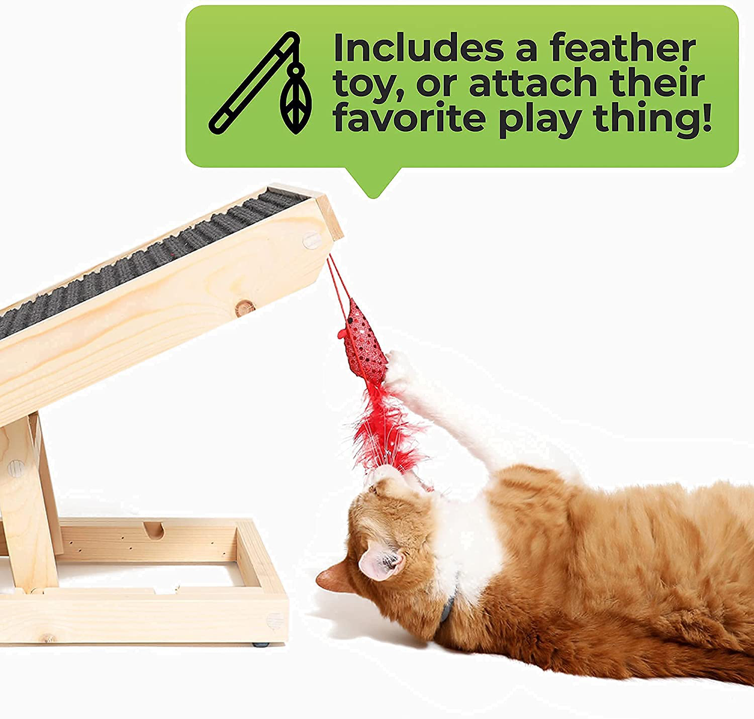 Alpha Paw Scratchyramp 2 In 1 Cat Ramp Cat Scratcher Pet