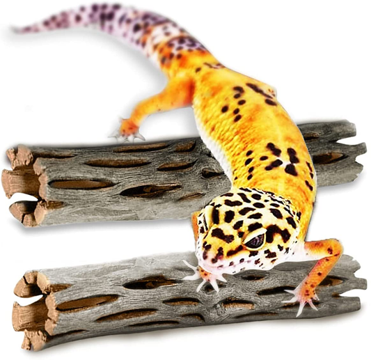 Meric Cholla Wood for Crested Gecko, 6", Exercise, Climbing, Crawling, Perching and Basking Spot, Multifunctional Vivarium Log Decor, 2 Pcs per Pack Animals & Pet Supplies > Pet Supplies > Reptile & Amphibian Supplies > Reptile & Amphibian Habitat Accessories Meric   