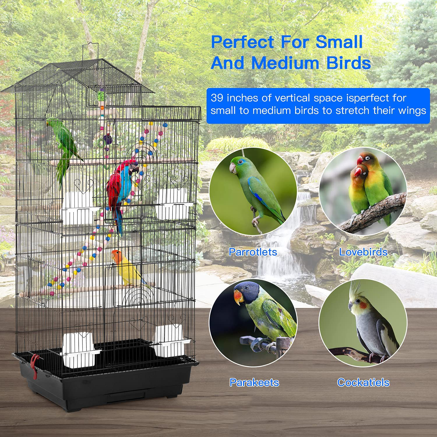 Parrot cage discount accessories