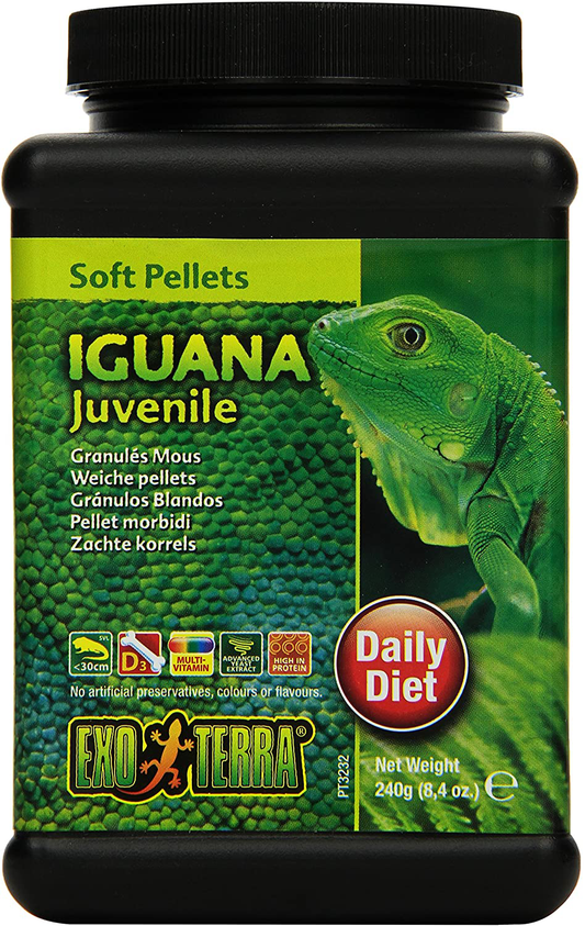 Exo Terra Pellets Iguana Soft Food, Reptile Food