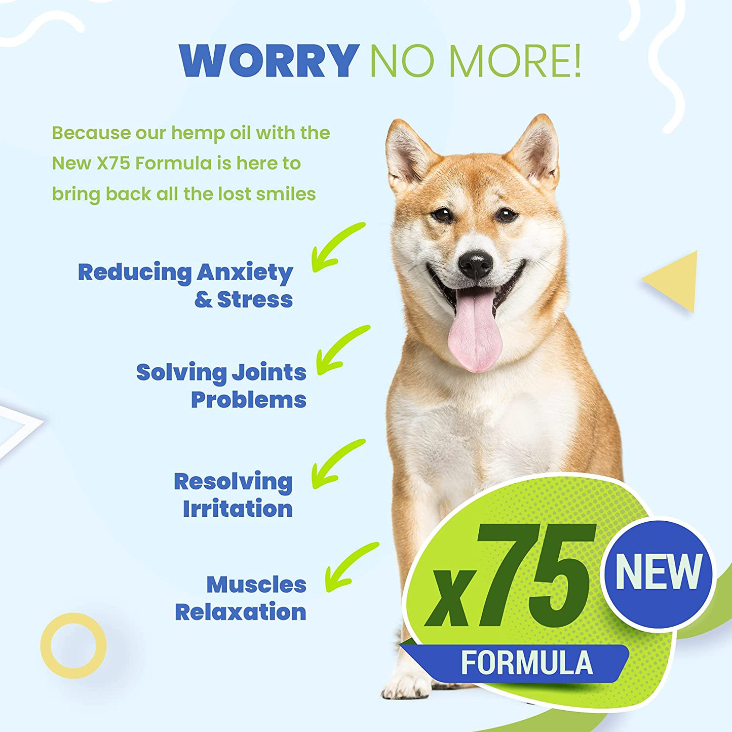 Vethouse - New X75 Formula - 2OZ Hemp Oil for Dogs and Cats - Hemp Oil Drops with Omega Fatty Acids - Hip and Joint Support and Skin Health - Made in USA Animals & Pet Supplies > Pet Supplies > Dog Supplies > Dog Treadmills VetHouse   