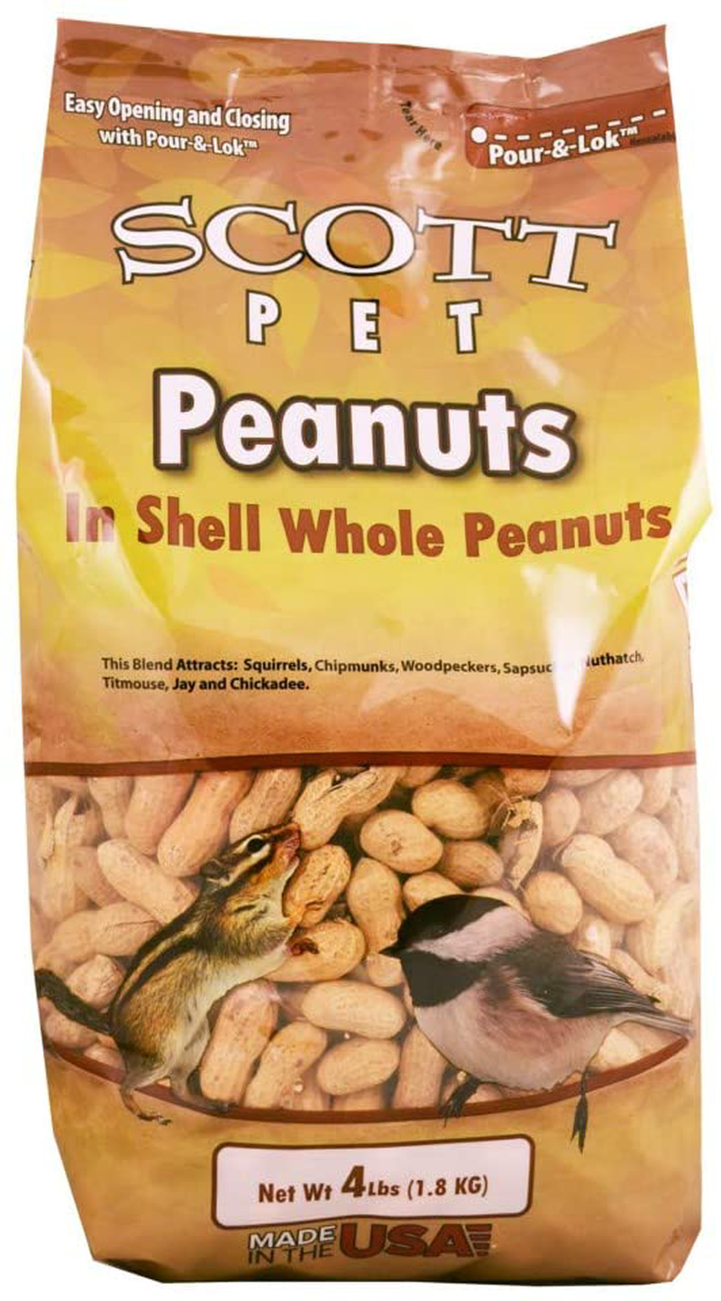 Peanuts Polybag 4 Lbs Animals & Pet Supplies > Pet Supplies > Bird Supplies > Bird Food Scott Pet   