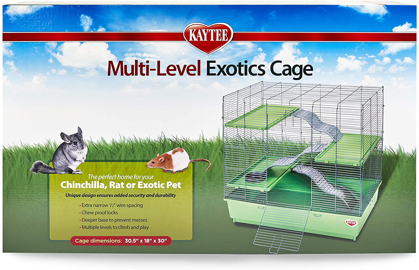 Kaytee My First Home 30 X 18 Multilevel Exotics Animals & Pet Supplies > Pet Supplies > Small Animal Supplies > Small Animal Habitats & Cages Kaytee   