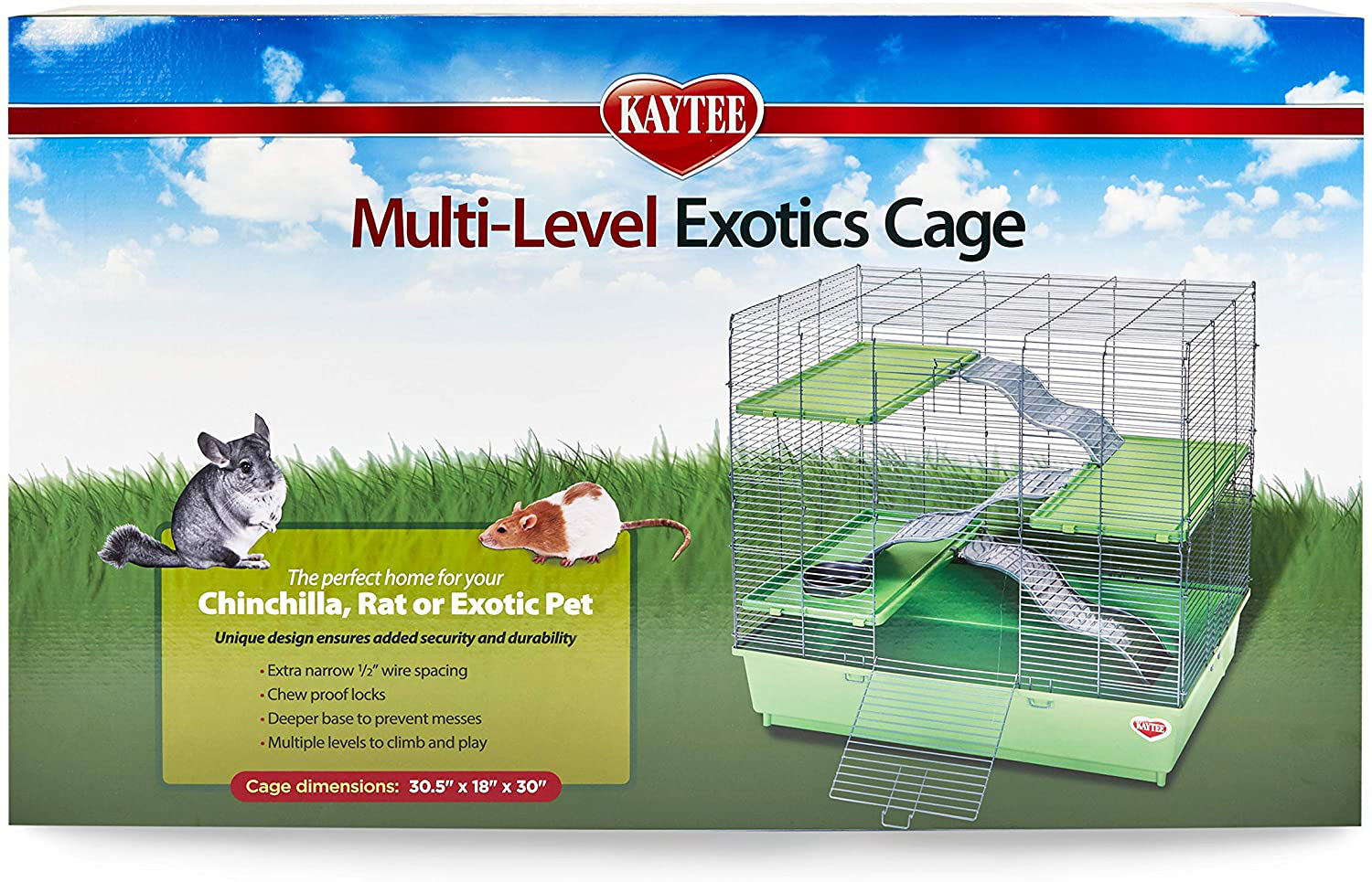 Kaytee My First Home 30 X 18 Multilevel Exotics Animals & Pet Supplies > Pet Supplies > Small Animal Supplies > Small Animal Habitats & Cages Kaytee   