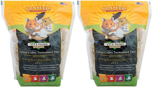 Sunseed Critter Cubes Food [Set of 2] Size: 2 Pound Animals & Pet Supplies > Pet Supplies > Small Animal Supplies > Small Animal Food Sunseed   
