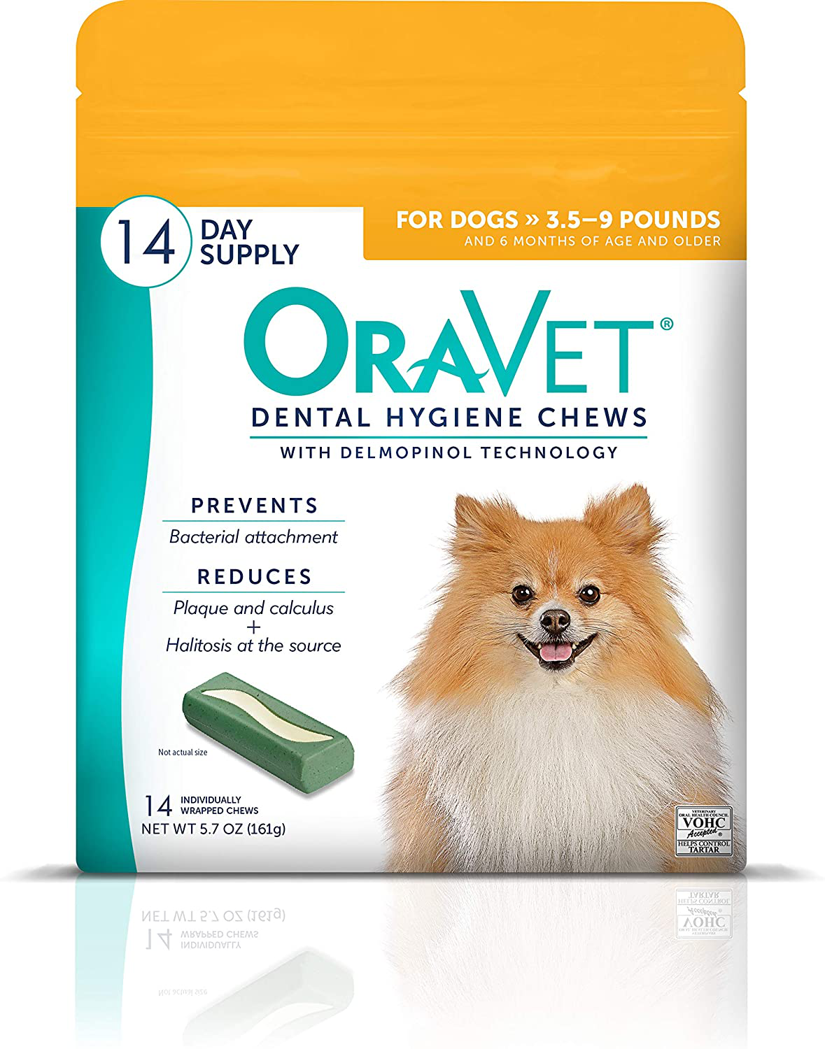 Oravet Dental Hygiene Chews for Extra Small Dogs 3.5-9 Lbs Animals & Pet Supplies > Pet Supplies > Small Animal Supplies > Small Animal Treats OraVet 14 Chews  