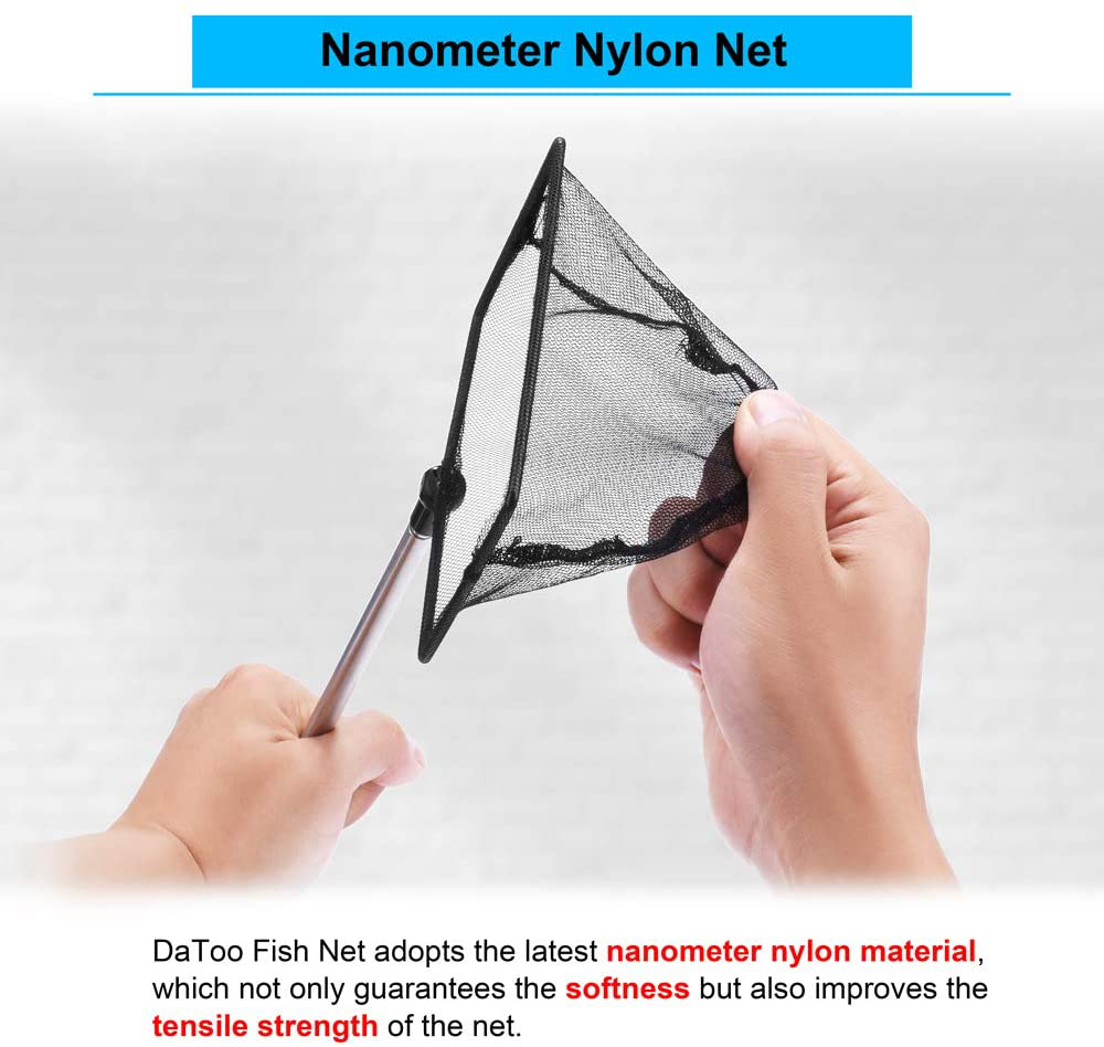 Datoo Aquarium Fish Net for Betta Fish Tank Nano Nylon Net with Extendable Handle, 1 Yr Warranty Animals & Pet Supplies > Pet Supplies > Fish Supplies > Aquarium Fish Nets DaToo   