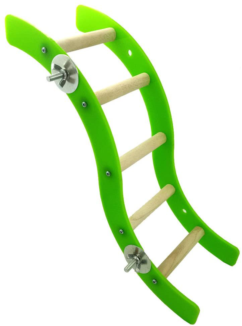 Litewood Pet Bird Hamster Acrylic Wave Ladder Stand Crawling Ladders Parrot Perch Toy for Small and Medium Animals Rabbit Chinchilla Macaw African Greys Cage Climbing Game Play Toys Animals & Pet Supplies > Pet Supplies > Bird Supplies > Bird Ladders & Perches Litewood   