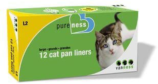 Cat Pan Liners [Set of 3] Size: Large (12 Pack) Animals & Pet Supplies > Pet Supplies > Cat Supplies > Cat Litter Box Liners Van Ness   