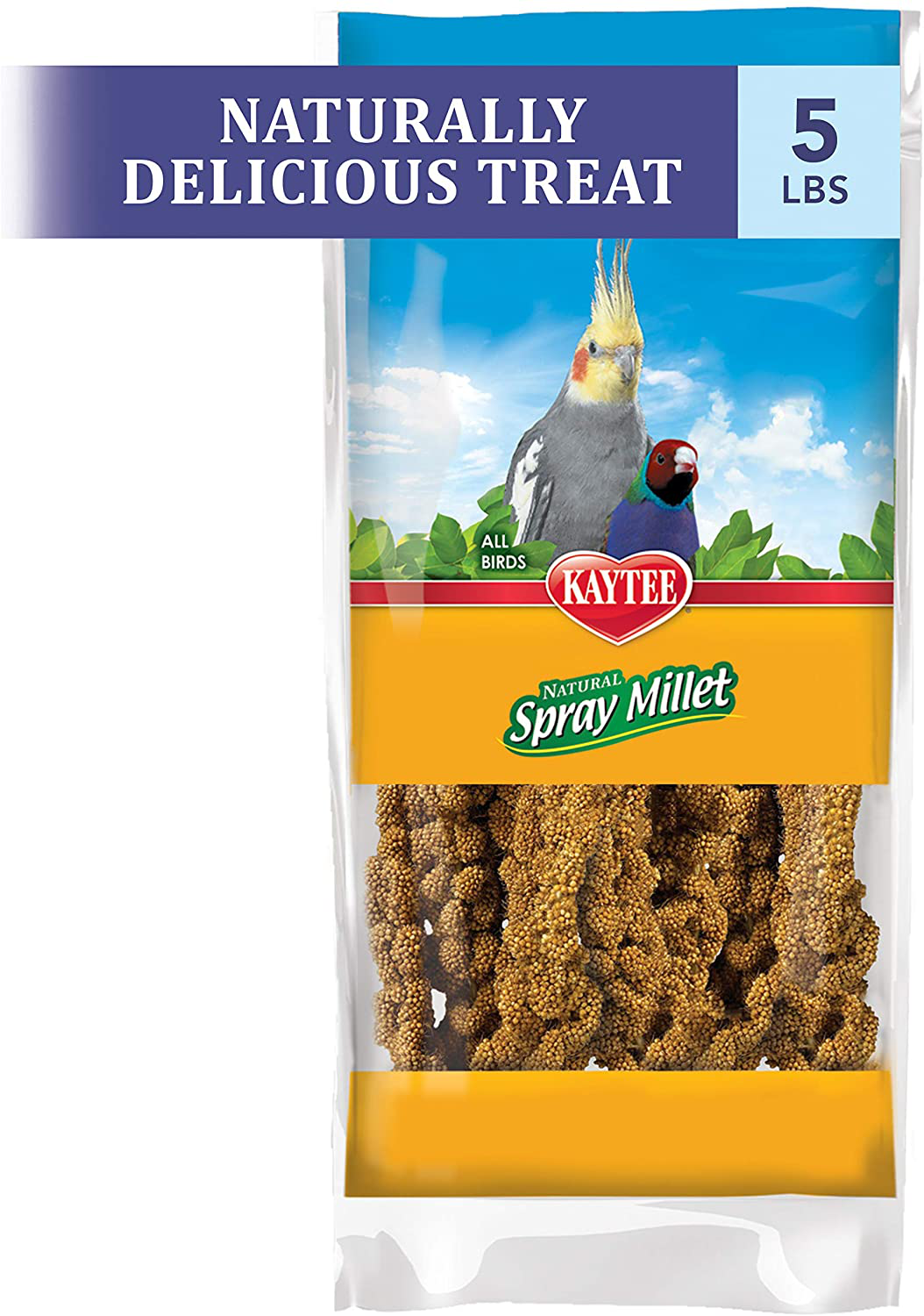 Kaytee Spray Millet for Pet Birds Animals & Pet Supplies > Pet Supplies > Bird Supplies > Bird Treats Kaytee 5 Pound  