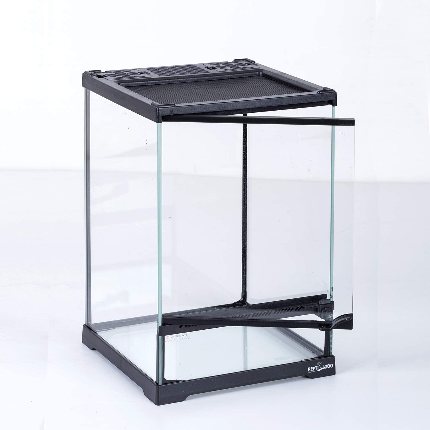 REPTIZOO Mini Reptile Glass Terrarium,Front Opening Door Full View Visually Appealing Mini Reptile or Amphibians Glass Habitat Animals & Pet Supplies > Pet Supplies > Reptile & Amphibian Supplies > Reptile & Amphibian Habitats REPTIZOO   