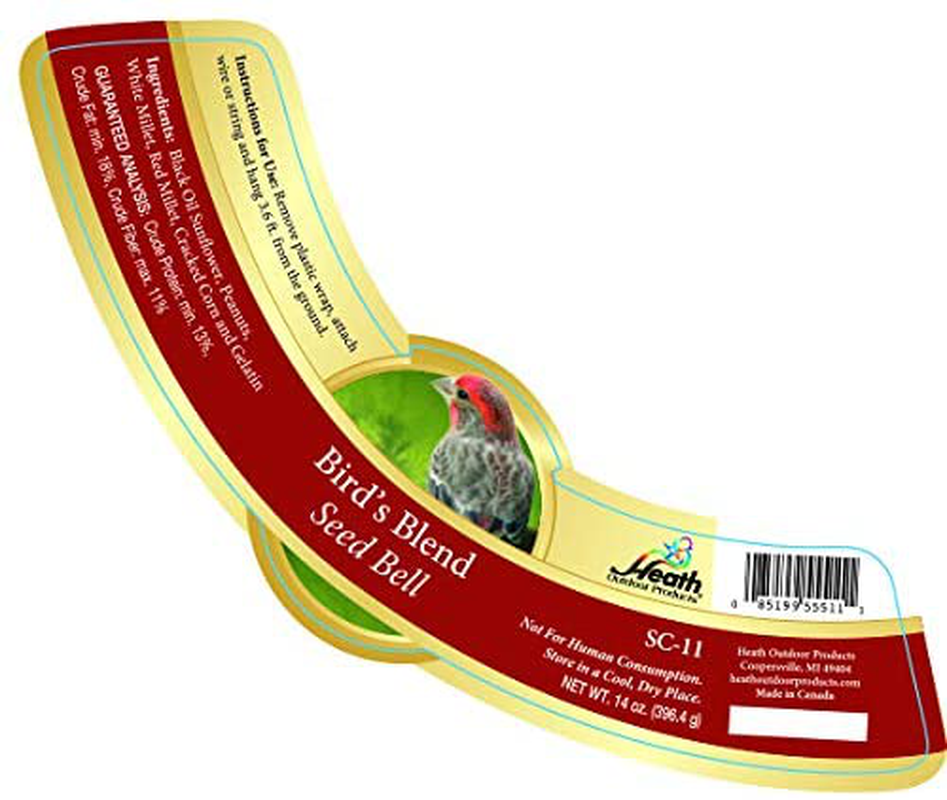 Heath Outdoor Products SC-11 14-Ounce Birds Blend Seed Cake Bell, 6-Pack Animals & Pet Supplies > Pet Supplies > Bird Supplies > Bird Food Heath Outdoor Products   