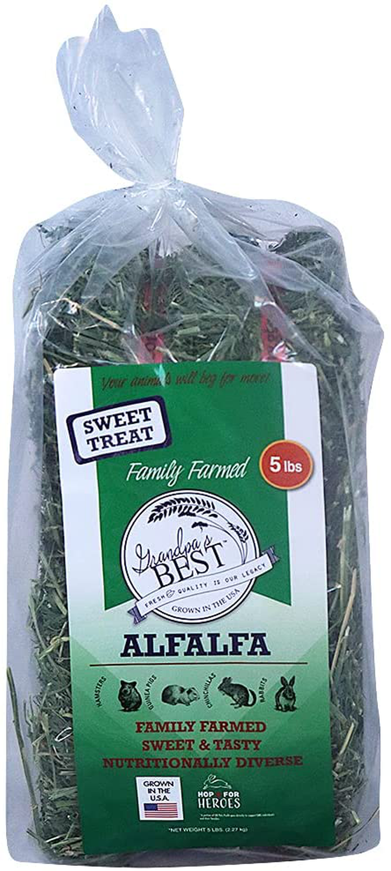 Grandpa'S Best Alfalfa Hay, 5 Lbs Animals & Pet Supplies > Pet Supplies > Small Animal Supplies > Small Animal Food Grandpa's Best   