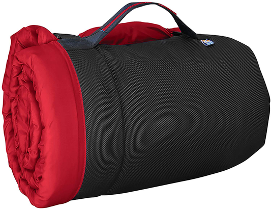 Kurgo Waterproof Dog Bed, Outdoor Bed for Dogs |Portable Bed Roll for Pets, Travel |Hiking, Camping, Wander Loft Dog Bed |Chili Red (Medium) Animals & Pet Supplies > Pet Supplies > Dog Supplies > Dog Beds Kurgo Chili Red Large 