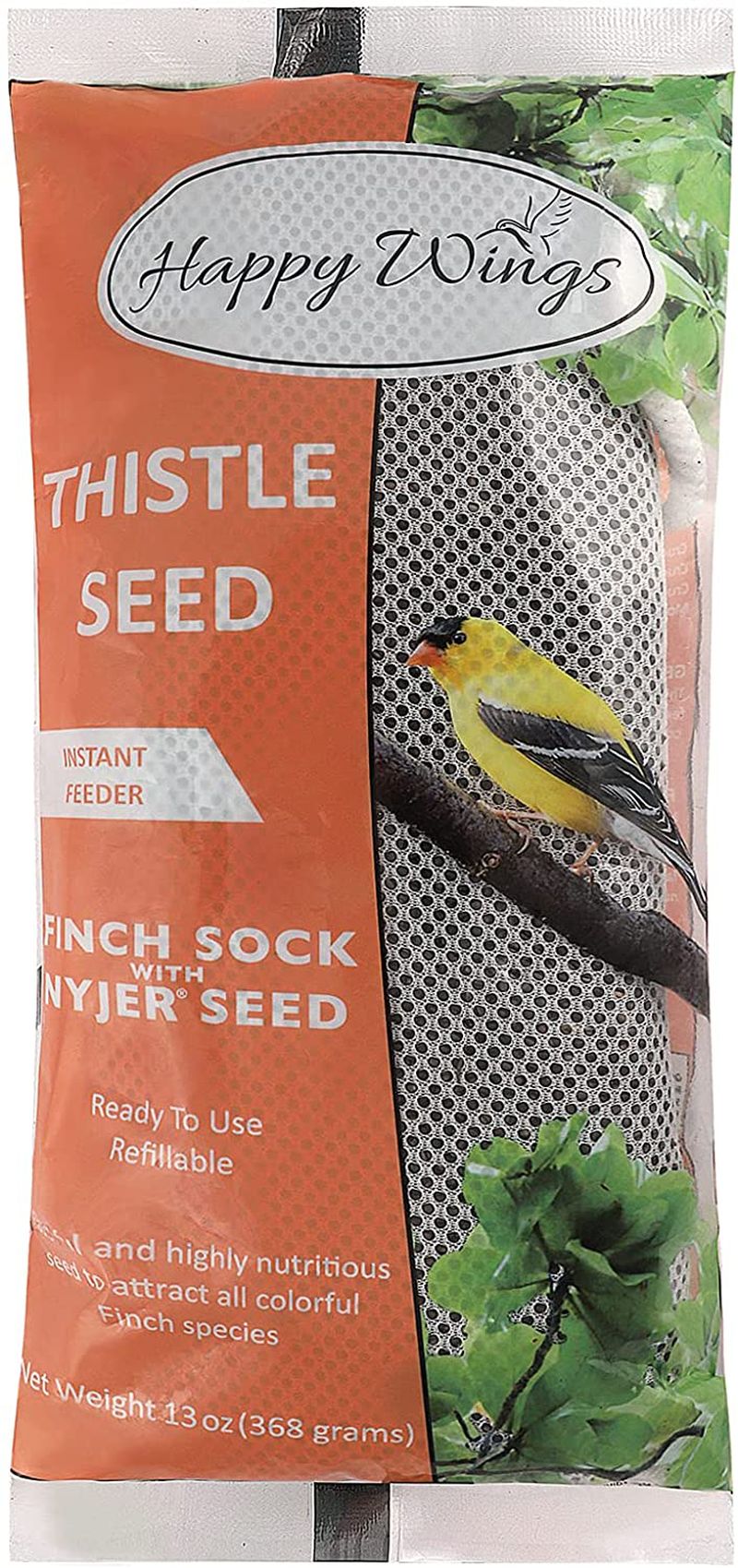 Happy Wings Nyjer/Thistle Seeds Wild Bird Food Animals & Pet Supplies > Pet Supplies > Bird Supplies > Bird Food Happy Wings 13 Oz  