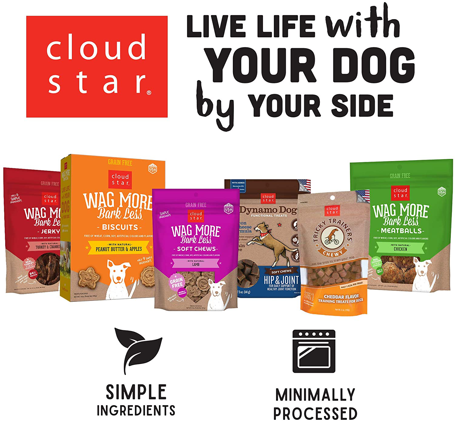 Cloud Star Dynamo Dog Tummy Treats Soft Chewy Probiotics