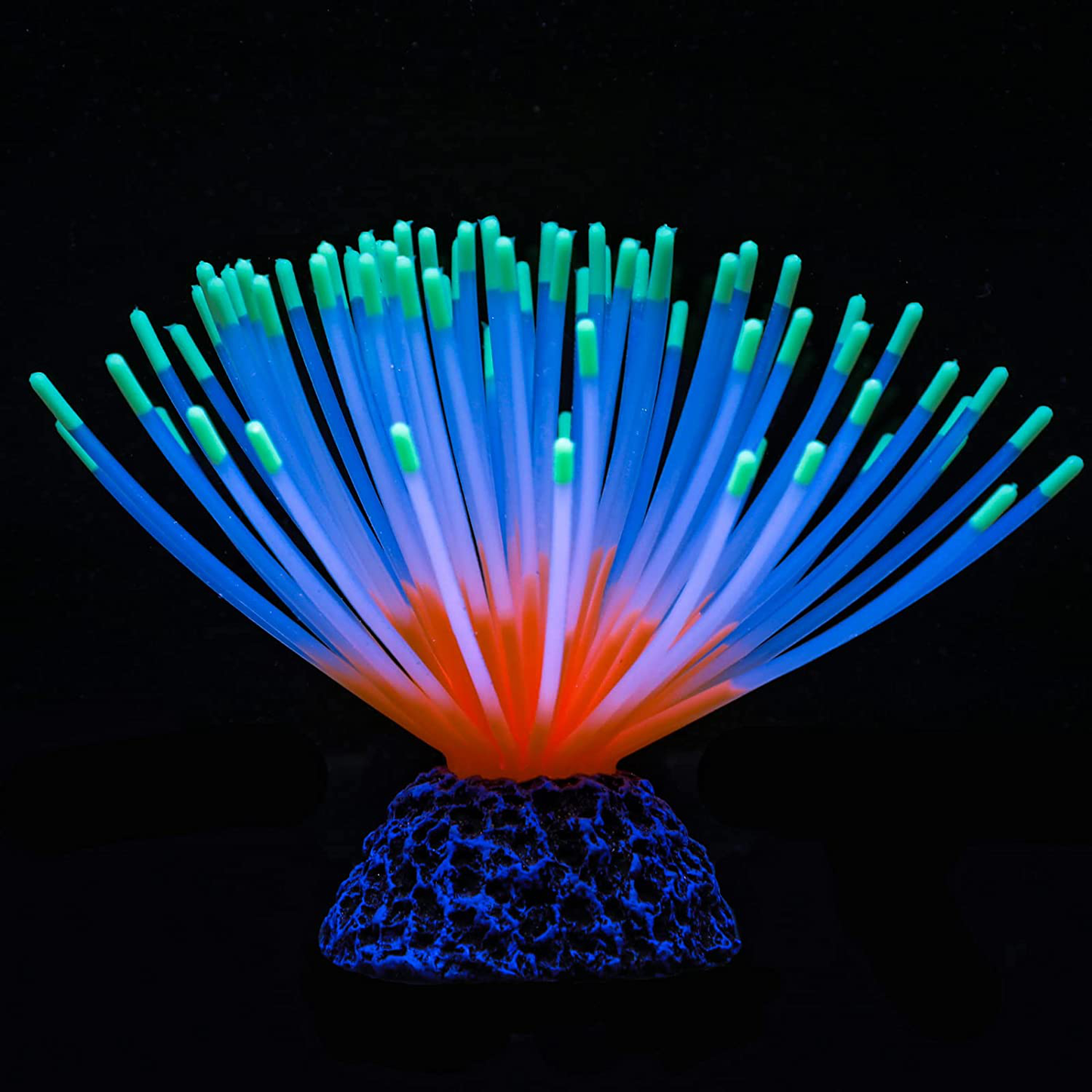 Uniclife Aquarium Imitative Rainbow Sea Urchin Ball Artificial Silicone Ornament with Glowing Effect for Fish Tank Landscape Decoration Rainbow/Green/Blue Animals & Pet Supplies > Pet Supplies > Fish Supplies > Aquarium Decor Uniclife Green  