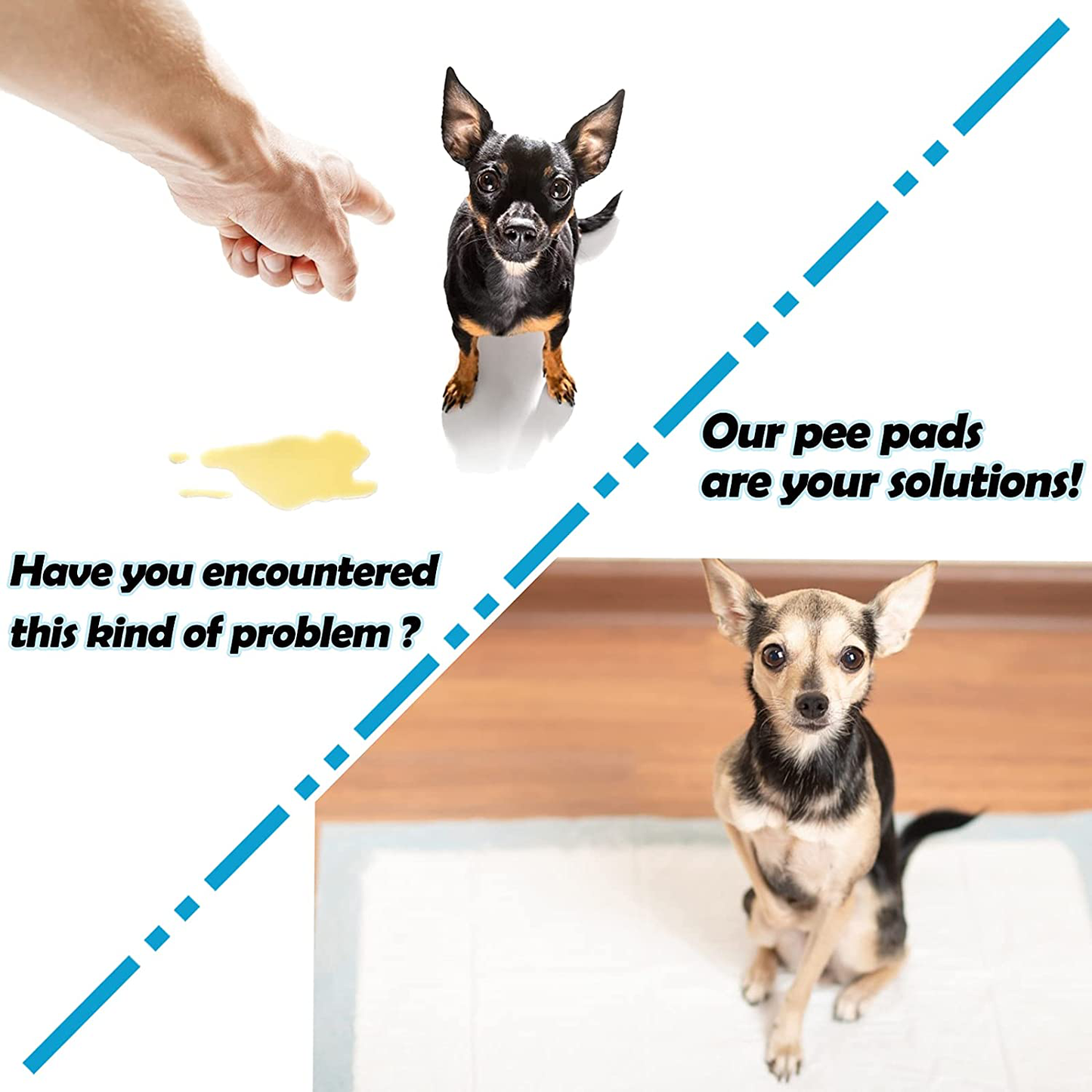 CAILOS Rabbit Pee Pads, Disposable Super Absorbent Diaper, Pet Toilet/Potty Training Pads for Guinea Pigs, Hedgehog, Hamsters, Chinchillas, Cats, and Other Small Animals Animals & Pet Supplies > Pet Supplies > Small Animal Supplies > Small Animal Bedding CAILOS   