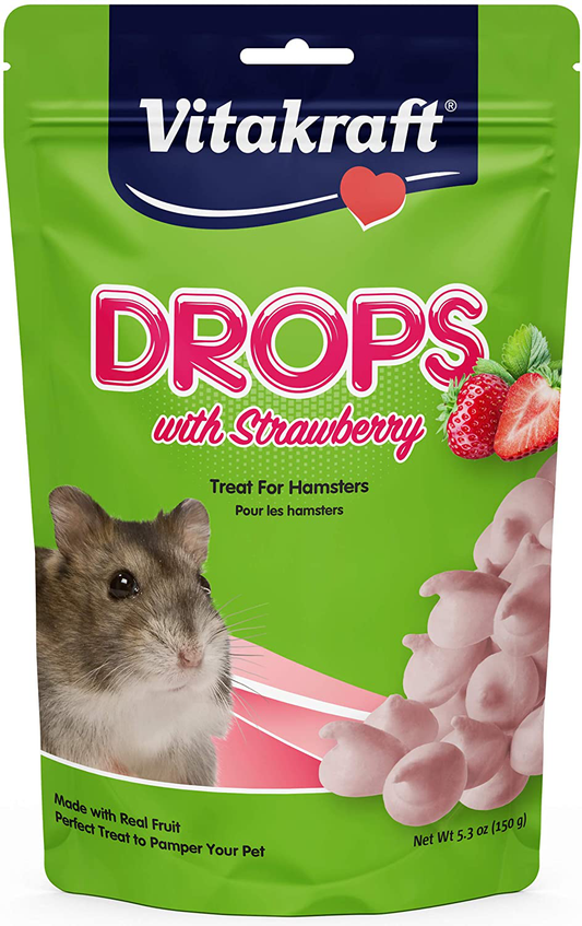 Vitakraft Strawberry Drops Hamsters Animals & Pet Supplies > Pet Supplies > Small Animal Supplies > Small Animal Treats Vitakraft   