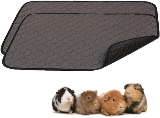 Guinea Pig Fleece Cage Liners Washable Guinea Pig Pee Pads, Waterproof Reusable & anti Slip Guinea Pig Bedding Fast Absorbent Pee Pad for Small Animals Are the Same with Dog Cat Animals & Pet Supplies > Pet Supplies > Small Animal Supplies > Small Animal Bedding Sunshine Big Town Light Grey 26" 20"（2 pack） 