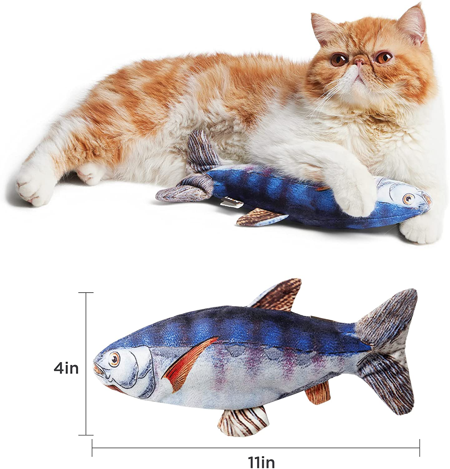 Electric Flopping Fish, Moving Cat Kicker Fish Toy, Realistic Floppy Fish  Dog Toy, Wiggle Fish Catnip Toys, Motion Kitten Toy, Plush Interactive Cat  Toys, Fun Toy for Cat Exercise 