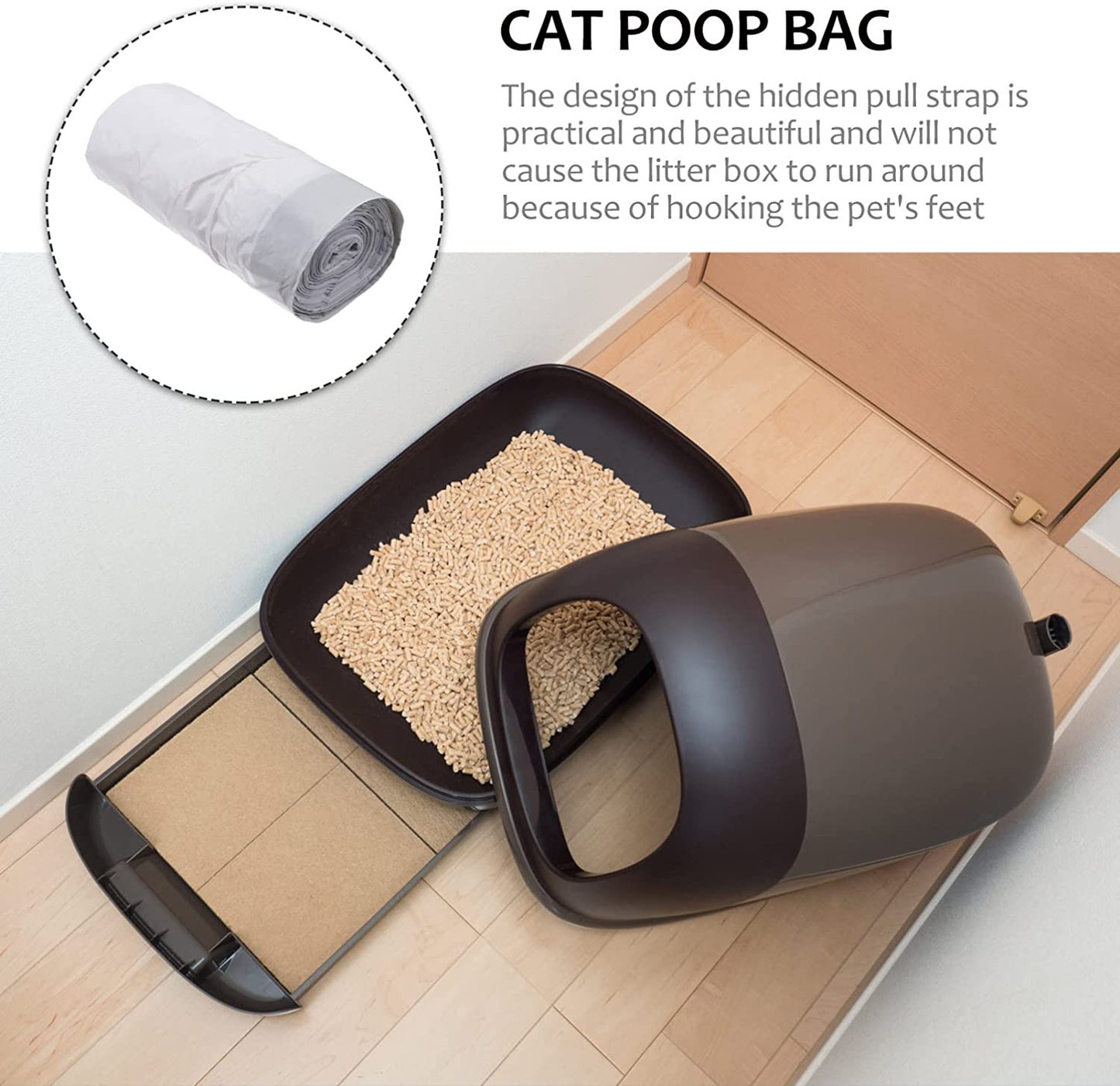 TEHAUX Cat Litter Box Liners, 20PCS Pet Cat Pan Liners Extra- Thick Litter Box Bag Animals & Pet Supplies > Pet Supplies > Cat Supplies > Cat Litter Box Liners TEHAUX   