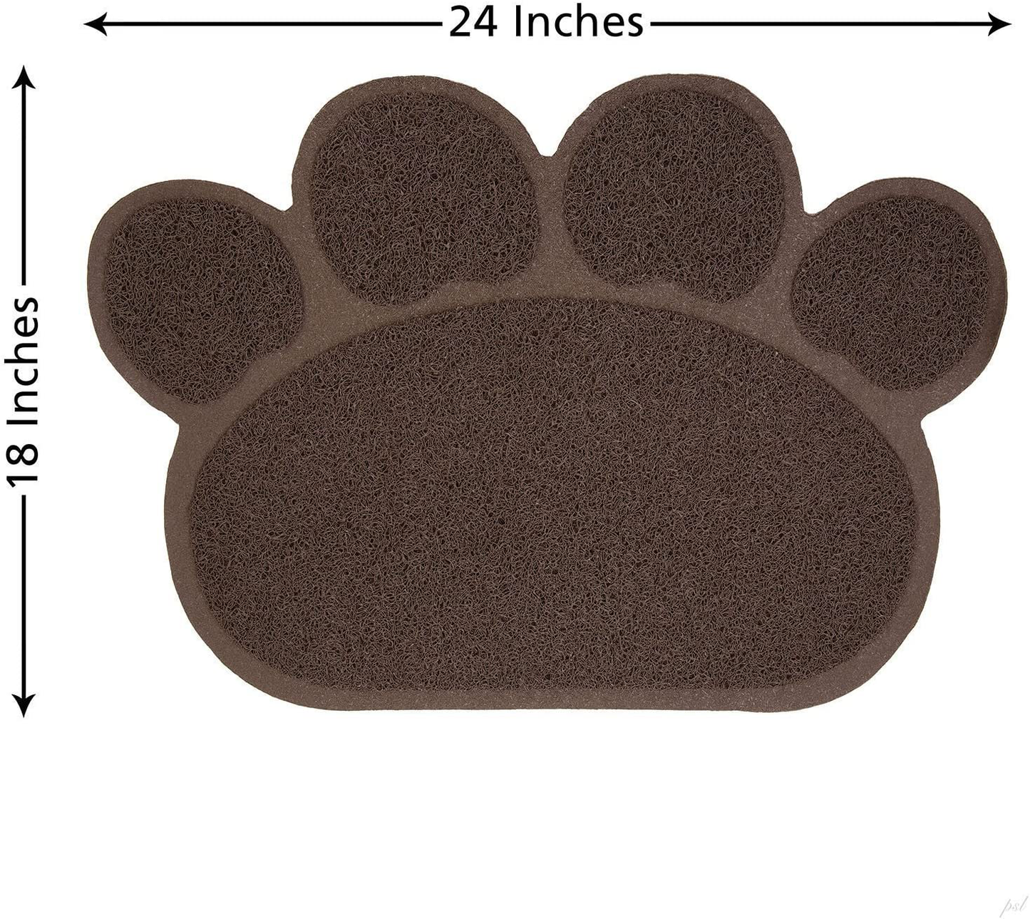 Pet Cat Litter Mat,Wonfast Waterproof PVC Paw Shaped Cat Litter Trapper Mat,45 X 60CM (Coffee) Animals & Pet Supplies > Pet Supplies > Cat Supplies > Cat Litter Box Mats WONFAST   