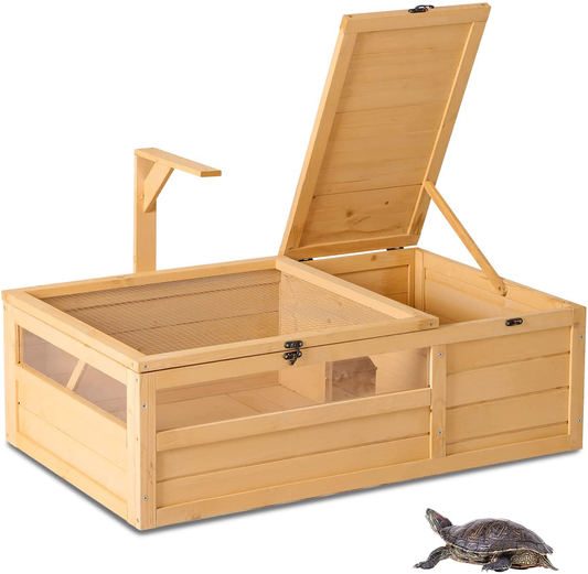 Grepatio Tortoise Enclosure, Tortoise House with Light Support Frame,Large Tortoise Habitat for Small Animals-Upgraded Weatherproof Bottom Animals & Pet Supplies > Pet Supplies > Small Animal Supplies > Small Animal Habitat Accessories Grepatio   