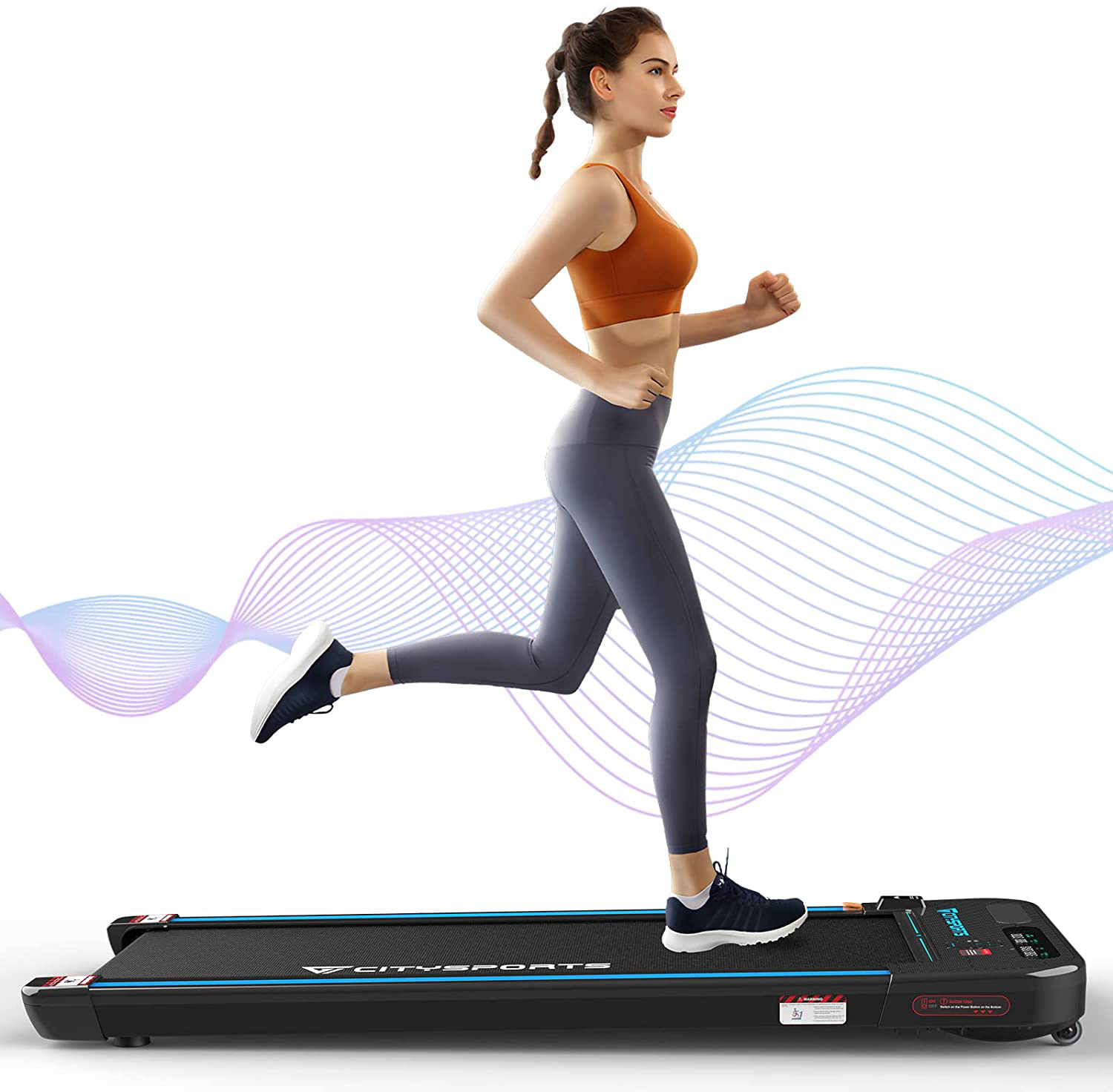 CITYSPORTS Portable Treadmill, Electric Walking Treadmills, Workout Treadmills with Bluetooth, Adjustable Speed LCD Screen & 440W Motor Silent Fitness Machine for Home/Office Animals & Pet Supplies > Pet Supplies > Dog Supplies > Dog Treadmills CITYSPORTS   