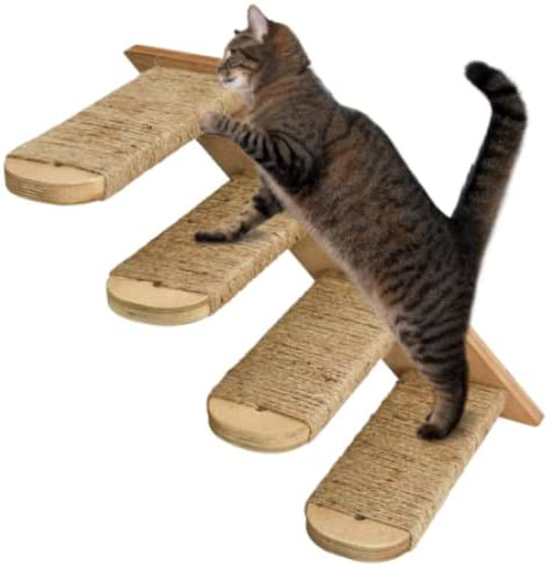 Cat Wall Shelves, Cat Wall Furniture, Cat Stairs Cat Shelves and Perches for Wall, Cat Ladder Cat Wall Steps for Scratching and Climbing, Cat Perch Wall Mounted Animals & Pet Supplies > Pet Supplies > Cat Supplies > Cat Furniture LADESIGGN   