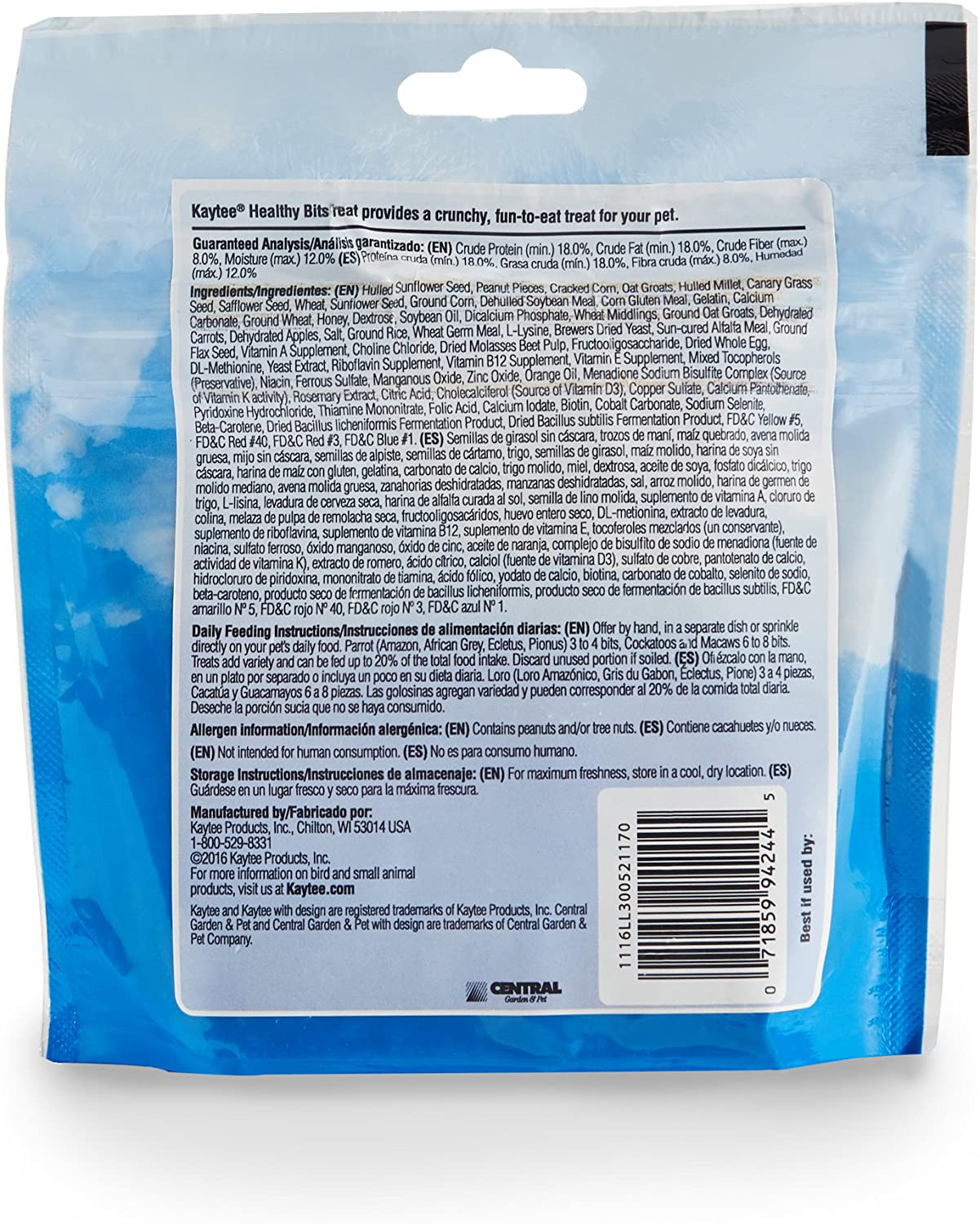 Kaytee Forti-Diet Pro Health Healthy Bits Parrot Treats Animals & Pet Supplies > Pet Supplies > Bird Supplies > Bird Treats Kaytee   