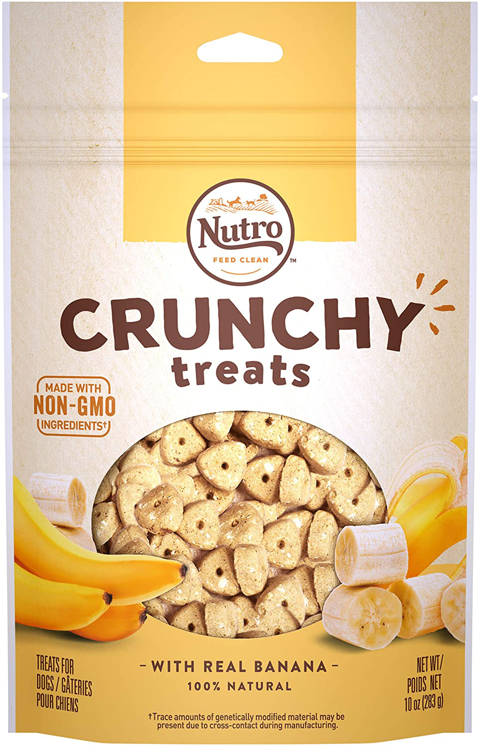 Nutro Crunchy Natural Biscuit Dog Treats Animals & Pet Supplies > Pet Supplies > Dog Supplies > Dog Treats Nutro Banana 10 Ounce. 